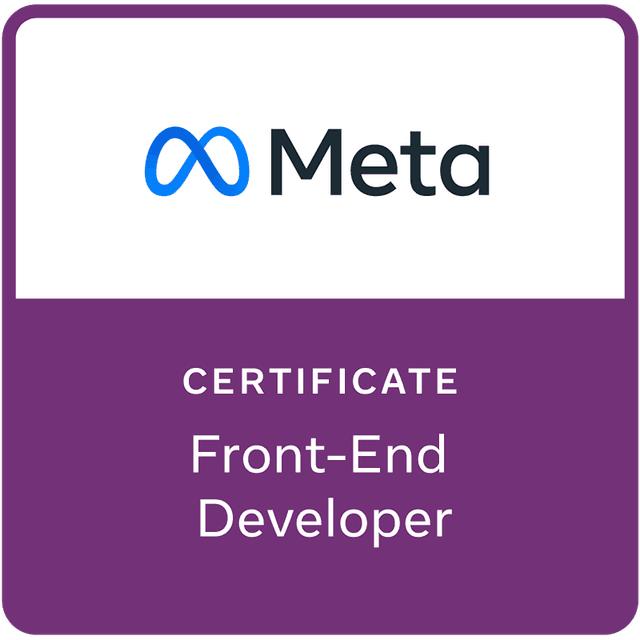 Meta Front-End Developer Professional Certificate logo
